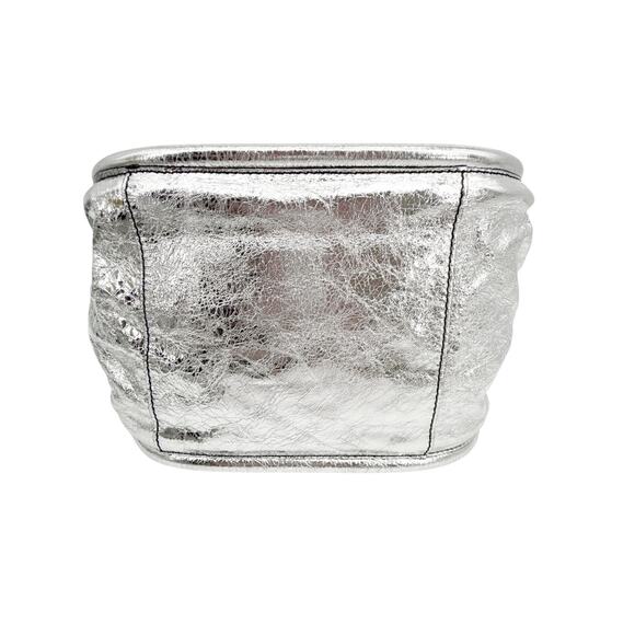 PROENZA SCHOULER Large Ruched Tote in Metallic Crinkled Leather - Picture 9 of 16